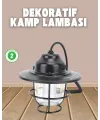 Dekoratif Ve Fonksiyonel Taşınabilir Kamp Gece Lambası