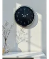 Dekoratif Ve Şık 40 Cm Krom Metal Duvar Saati