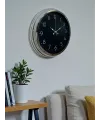 Dekoratif Ve Şık 40 Cm Krom Metal Duvar Saati