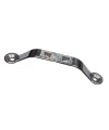 Dekoratif Zamak Kulp Dıştan - 64mm, Nikel, 100 Adet