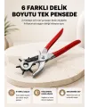 Delme Pensesi 6 Başlıklı Çok Amaçlı Paslanmaz Çelik Ergonomik