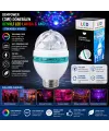 Dempower Dp-269 ( 3w ) Dönebilen ( Disko ) Renkli Led Lamba & Ampul ( Tam Renkli ) ( 170-265v )*100