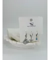 Deniz Kabuğu Detaylı Üçlü Kombin Küpe - Kp00538