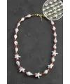Deniz Yıldızı Kristal Doğaltaş Kolye