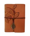 Deri Yaprak Desenli Defter