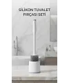 Deterjan Hazneli Ergonomik Silikon Tuvalet Fırçası