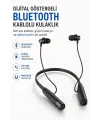 Dijital Batarya Göstergeli Bluetooth Özellikli Boyun Askılı Kulaklık