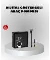 Dijital Ekranlı Şarjlı Hava Kompresörü 150 Psı Güçlü Motorlu