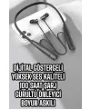 Dijital Göstergeli Kulak İçi Kablosuz Bluetooth Kulaklık Boyun Bantlı