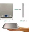 Dijital Mutfak Terazisi Paslanmaz Çelik Elektronik Lcd Ağırlık 5 Kg Ölçeklii Pişirme Ölçü Aleti