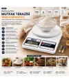 Dijital - Pilli Mutfak Terazisi Tartı 10kg / 1gr