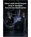 Dijital Şarjlı Araç Lastik Hava Pompası Kompresör Taşınabilir LED Ekranlı
