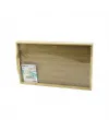 Dikdörtgen=30x50cm  Aç Kapa Ayaklı = 20cm Ahşap Bambu Sunum Tepsi