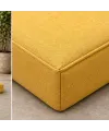 Dikdörtgen Blok Bank Minderi · 50 × 100 × 7 cm · Hardal
