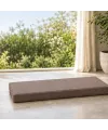 Dikdörtgen Blok Bank Minderi · 50 × 100 × 7 cm · Kahve