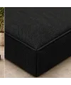 Dikdörtgen Blok Bank Minderi · 50 × 100 × 7 cm · Siyah