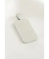 Dikdörtgen Çelik Kolye Ucu 2*4 cm