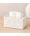 Dikdörtgen Masaüstü Peçetelik (18.4×12.5×9 cm) Beyaz