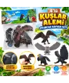 DMN058-4 4LÜ Kuşlar Alemi Oyuncak Hayvan Seti