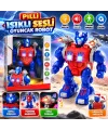 DMN6018 Kutuda Pilli Sesli Işıklı Oyuncak Robot