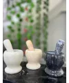 Doğal Cilalı Mermer Havan