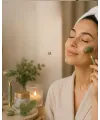 Doğal Jade Stone Yüz Masaj Seti Cilt Bakım Ve Rahatlatıcı Bakım