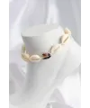 Doğal Kauri Kabuğu Asansörlü Model Halhal