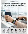 Dokunmatik Ekranı, Bluetooth Görüşme Desteği Ve Akıllı Bildirim Özellikleriyle Teknolojiyi Bileğinize Taşıyan Akıllı Saat