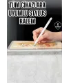 Dokunmatik Kalem Beyaz Şarjlı Yedek Uçlu Android Ve İos Uyumlu
