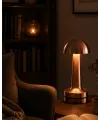 Dokunmatik Mantar Gece Lambası Bronz Led Masa Aydınlatması