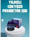 Döner Galaxy Projektör Gece Lambası – Ay Ve Yıldız Işıklı Atmosfer Lamba, Usb Bağlantılı
