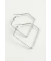 Dörtgen Halka Küpe 4,5 cm
