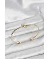 ietaks™ Düğüm Model Pirinç Gold Renk Kadın Bileklik