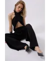 Düşük Bel Oversize Keten Pantolon