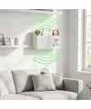 Duvar Tipi Wi-Fi Modem Saklama Kutusu(Beyaz) – Kablo Düzenleyici Router Raf Organizer