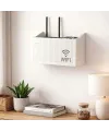 Duvar Tipi Wi-fi Modem Saklama Kutusu(beyaz) – Kablo Düzenleyici Router Raf Organizer
