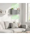 Duvar Tipi Wi-Fi Modem Saklama Kutusu(Gri) – Kablo Düzenleyici Router Raf Organizer