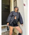 Düz Bomber Ceket - Siyah