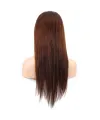 Düz Front Lace Gerçek Tül Peruk - Açık Kahve - 60-65cm