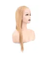 Düz Front Lace Gerçek Tül Peruk - Altın Karamel - 60-65cm