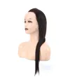 Düz Front Lace Gerçek Tül Peruk - Doğal - 60-65cm