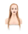 Düz Front Lace Gerçek Tül Peruk - Kumral - 60-65cm