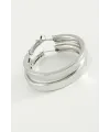 Düz Kare Halka Küpe 3,5 cm