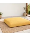 Düz Kare Yer Minderi · 60 × 60 × 8 cm · Hardal