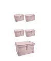 Düzenleyici Kutu Organizer Cırtlı Saklama Hurç Maxi Boy 30cm X 40cm X 50cm (5 Adet)