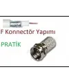 Ef Vida 50 Parça  Uydu Konnektör Rg-6-f