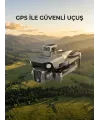 Ekranlı Kumandalı Gps Drone Çift Kameralı Katlanabilir Hava Aracı