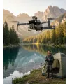 Ekranlı Kumandalı Gps Drone Çift Kameralı Katlanabilir Hava Aracı