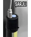 El Feneri Led Usb Şarjlı Zoom Mini Led Işık Acil Durum Feneri