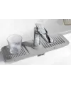 Elastik Mutfak Banyo Musluk Matı Düzenleyici Kaydırmaz Taban Organizer Lavabo Kenar Matı